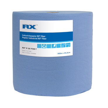 Wischtuch Papier mit Fibre 3-lagig "Super" RX-P-30 blau